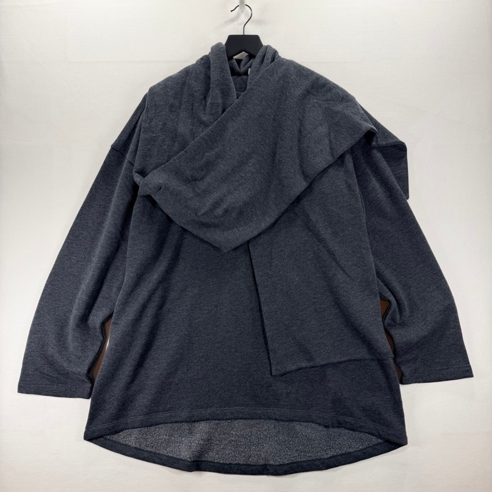 NWT The Drop Monet McMichael Charcoal Tunic Removable Scarf Women's XL Limited